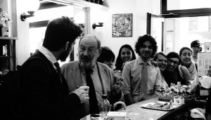 Alessandra Chiappori ricercatrice, foto con Umberto Eco